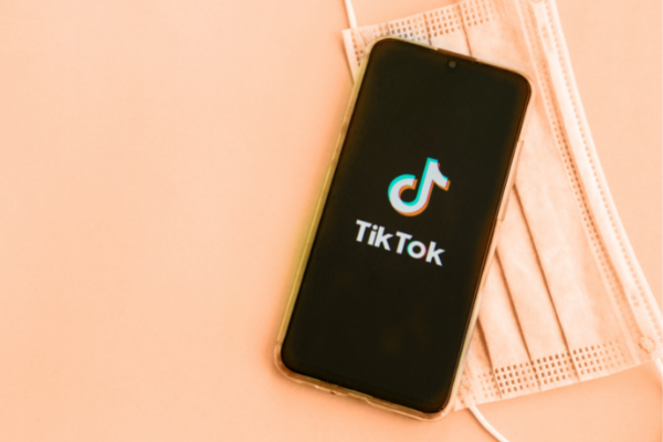 phone with TikTok app