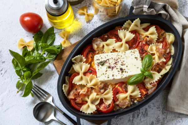 tiktok pasta with feta